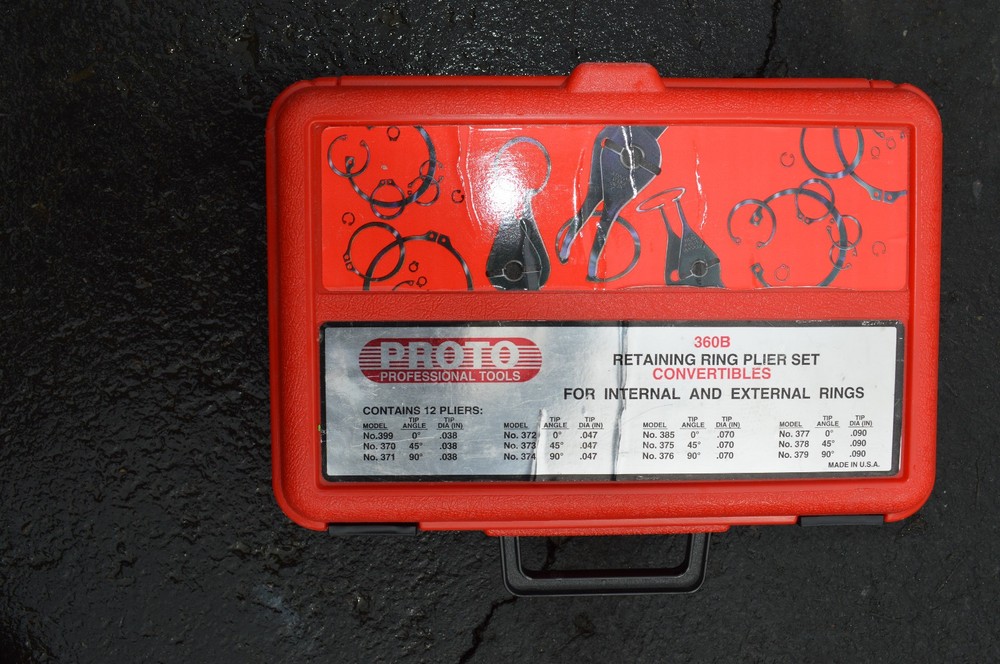 Proto 360B retaining ring pliers set 12 piece