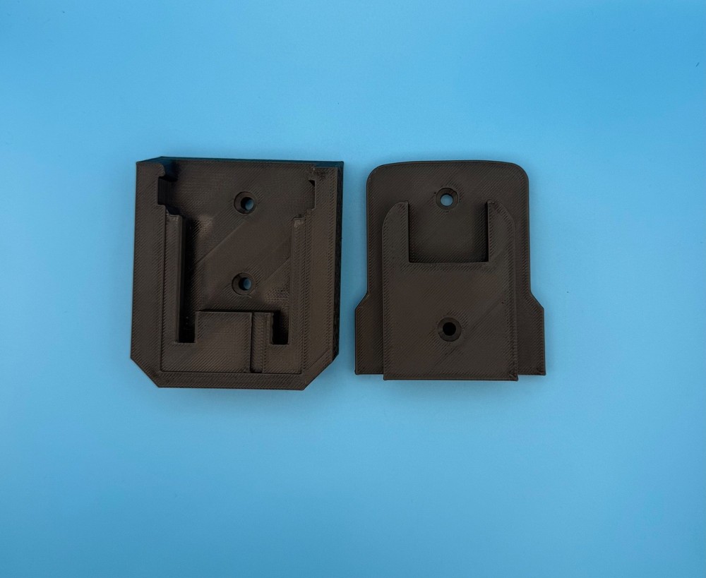 M18 Battery & Tool Wall Mount Holder Compatible w/ Milwaukee  3D Printed Bracket