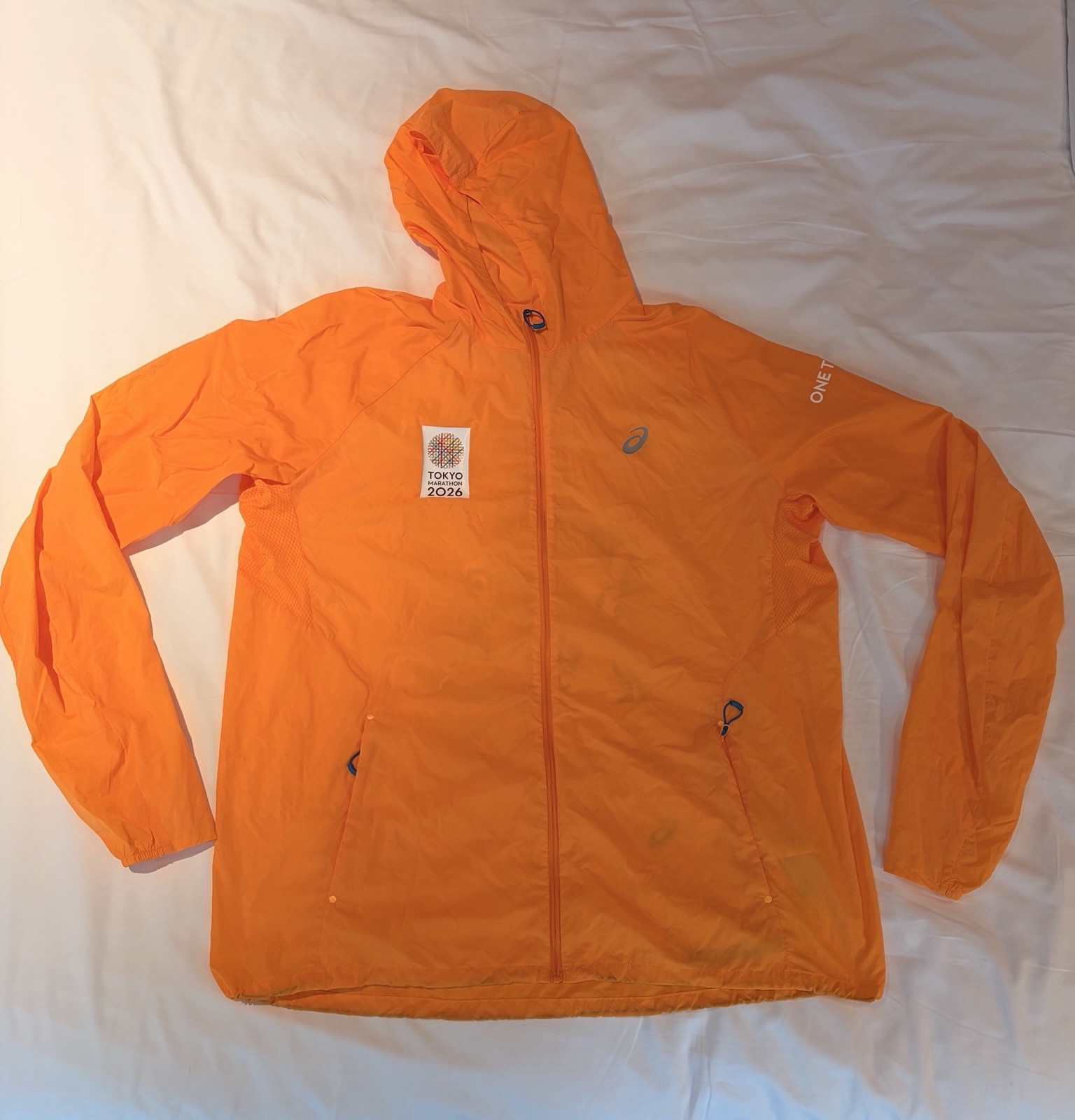 ASICS ONE TOKYO GLOBAL 2026 Marathon Finisher jacket XL *EXCLUSIVE* Airi Hara