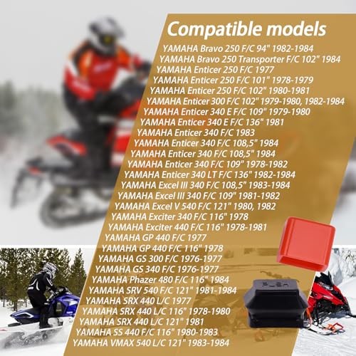 Dimmer Switch Cap & Kill Switch Cap Compatible with Yamaha Snowmobiles, Fits