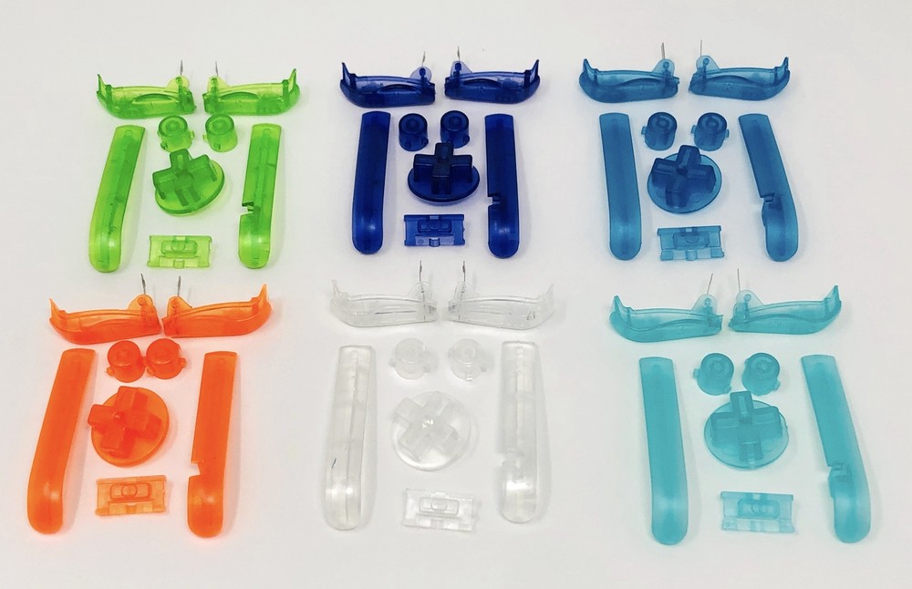 GBA Game Boy Advance Replacement Buttons (Clear)