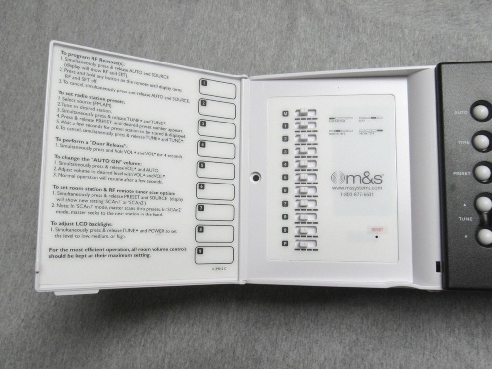 DMC3-4 Radio-Intercom New M&S Master Nortek Linear