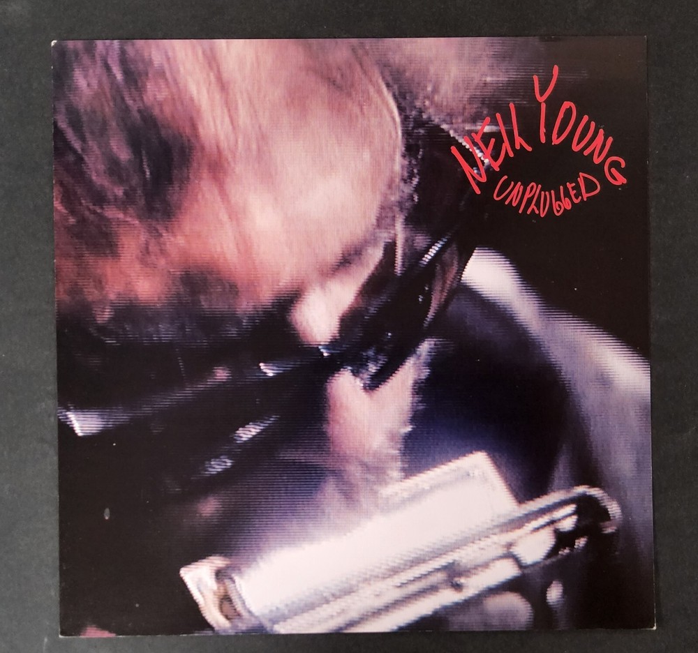 Neil Young "Unplugged" Poster Flat 12"x12"