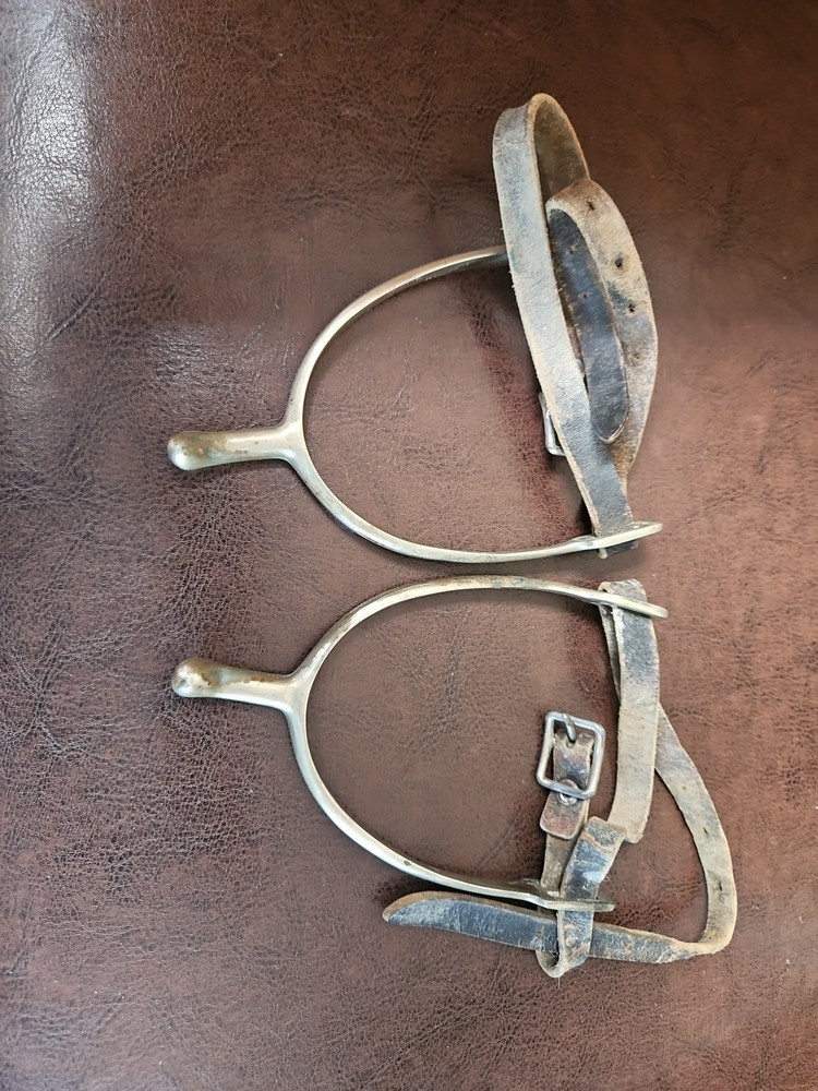 VINTAGE ARGENTAN HUCK SPURS GERMANY