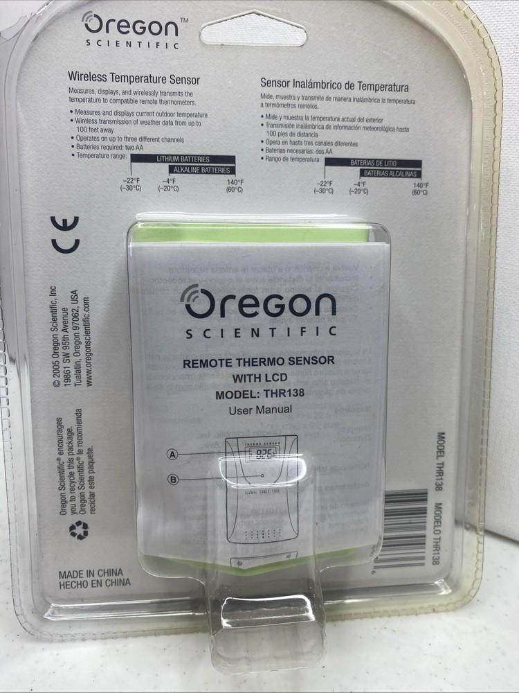 Oregon Scientific Wireless Temperature Thermo Sensor For RMR112A New