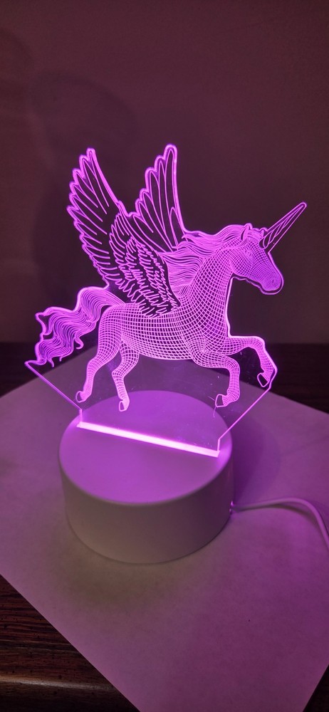 Unicorn Nightlight 3-D