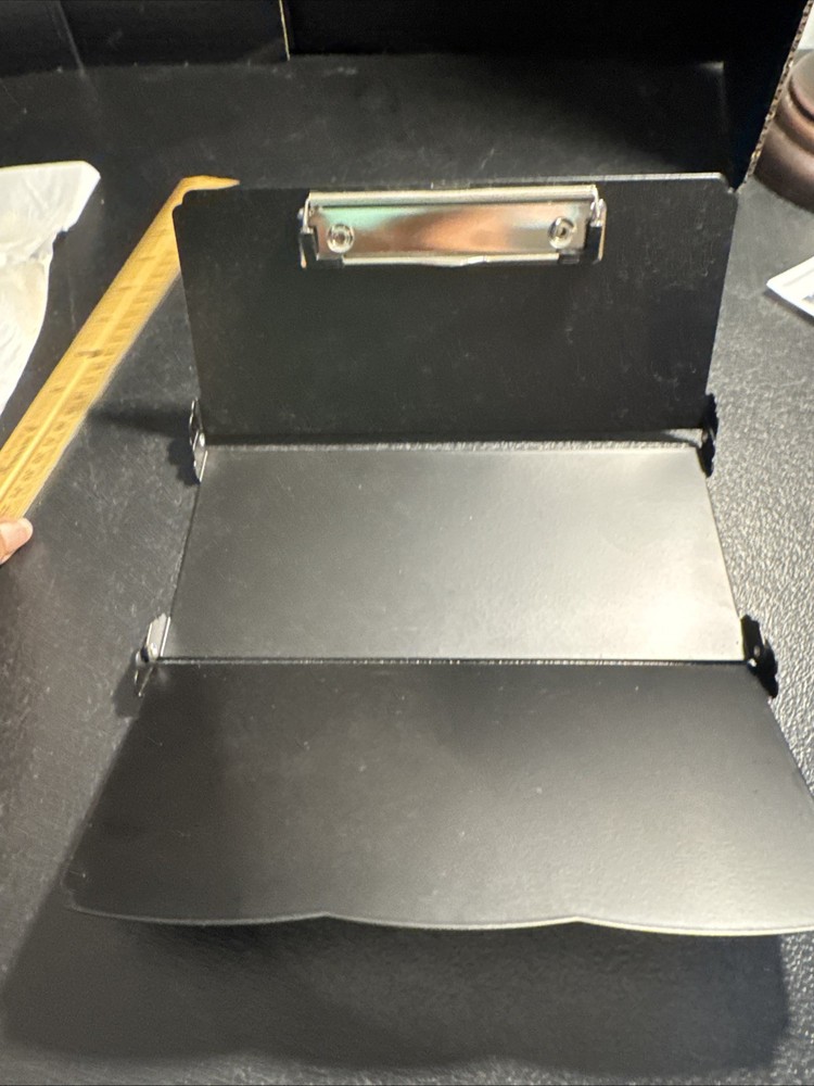 Medical Clipboard Foldable, Black W/Cheat Sheets. New Open Box READ DESCRIPTION