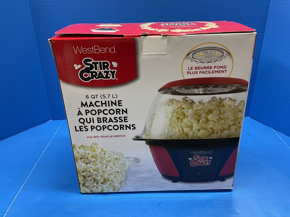 west bend stir crazy machine a popcorn new