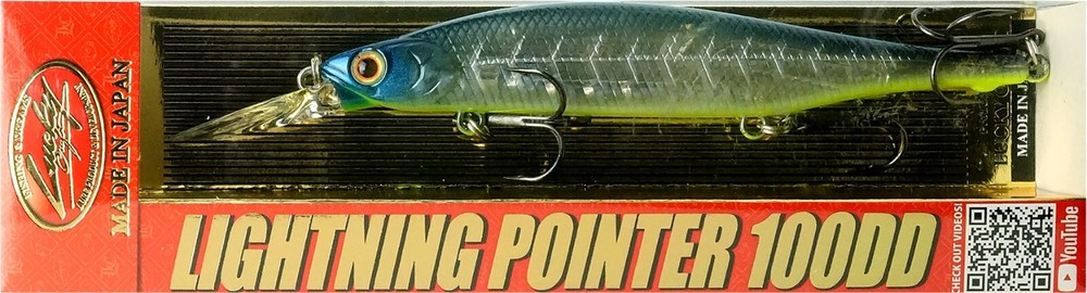 LUCKY CRAFT Lightning Pointer 100DD - 371 Bone Pro-Blue (1qty) Jerkbait
