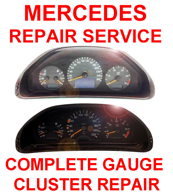 Mercedes W210 E-Class E320 E430 E55 AMG 2000-2002 Instrument Cluster Repair