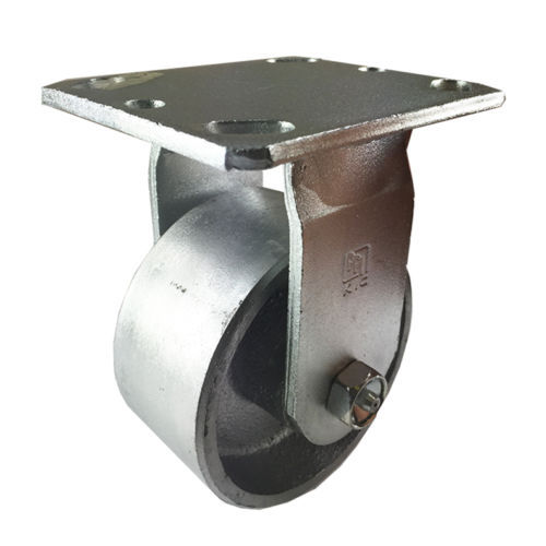 4 Heavy Duty Caster Set 4" 5" 6" All Steel Wheels Rigid Swivel and Brake