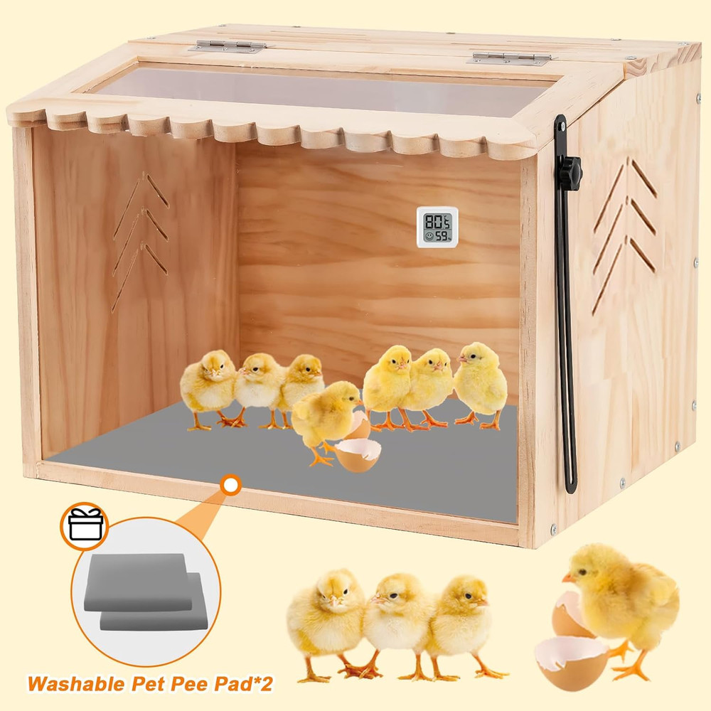 Chicken Brooder Box, Brooder Box for Chicks & Quail, Small Chicken Coop Quail Ca
