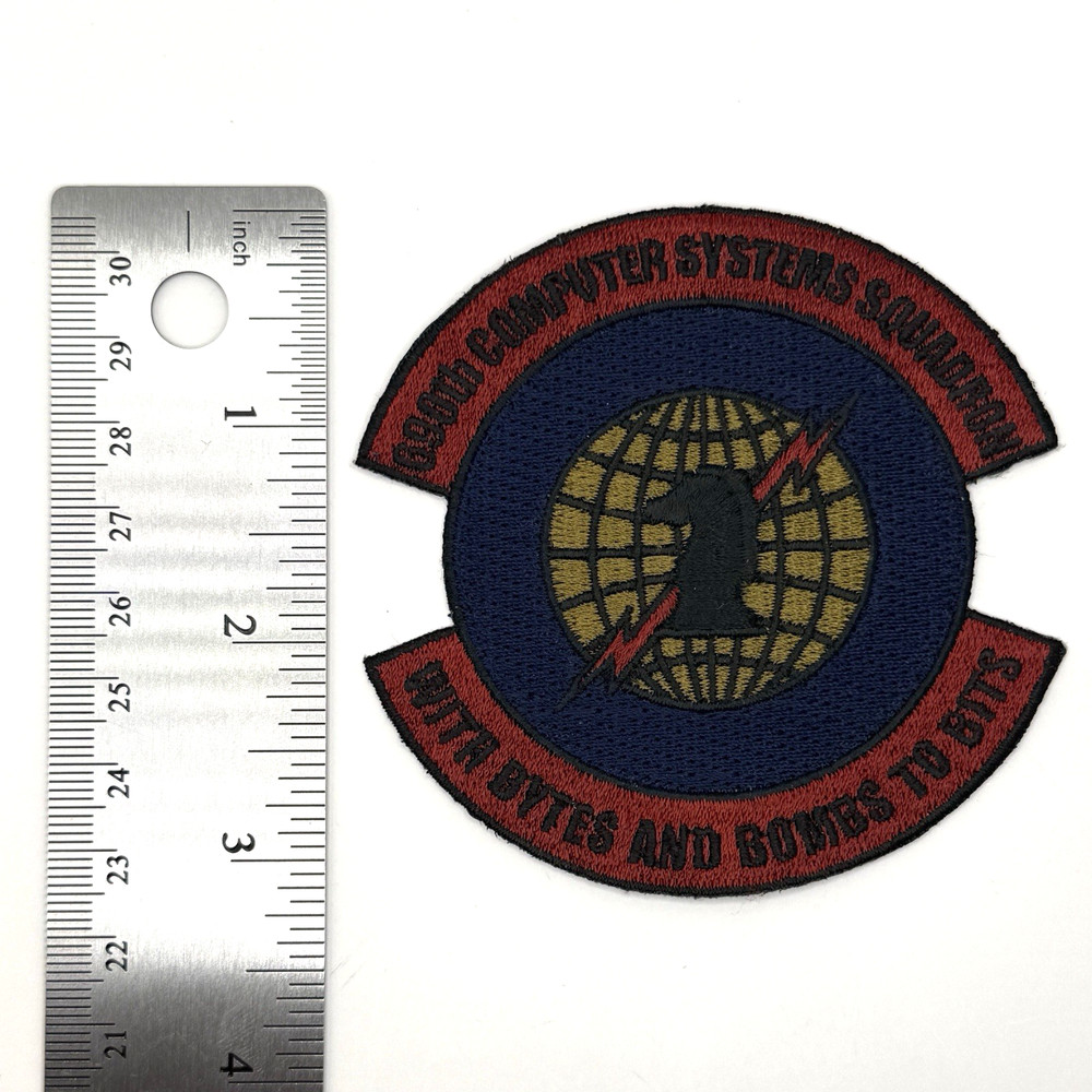 3.125" 690th Computer Systems Squadron Iron-On Patch
