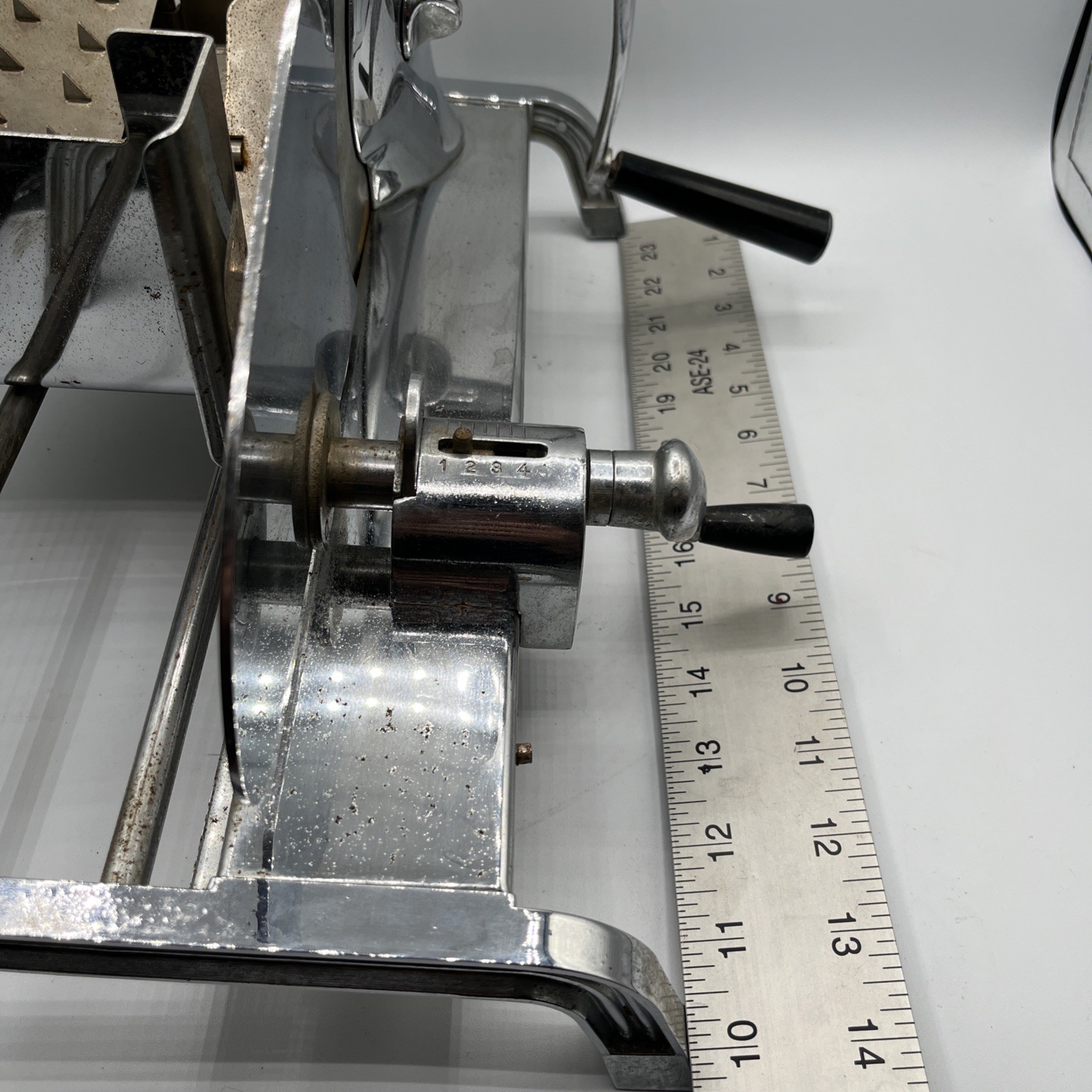 Retro Manual Food Slicer with Guards Rival "Protect-o-Guide" Tabletop 14 x 9.5"