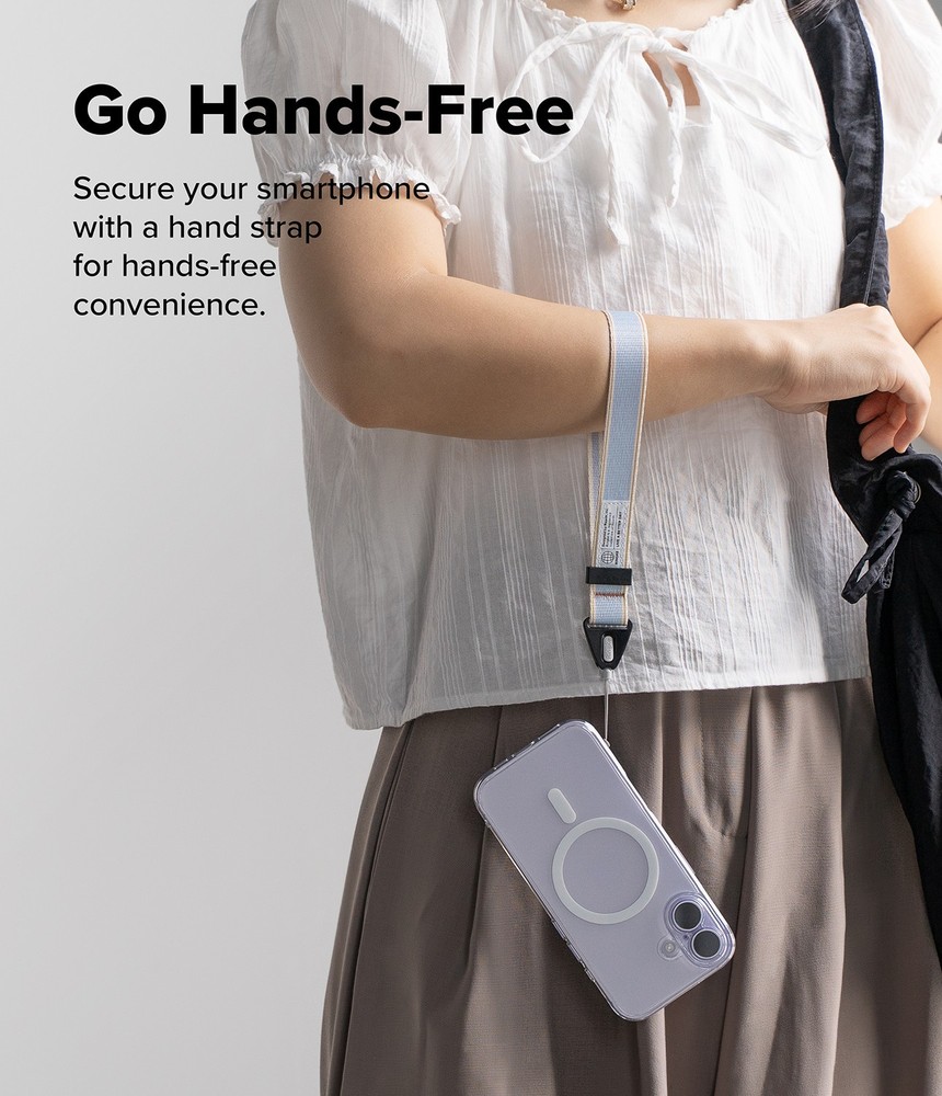 Ringke [Design Hand Strap] For Universal Phone Case, Buckle Hand Strap Holder
