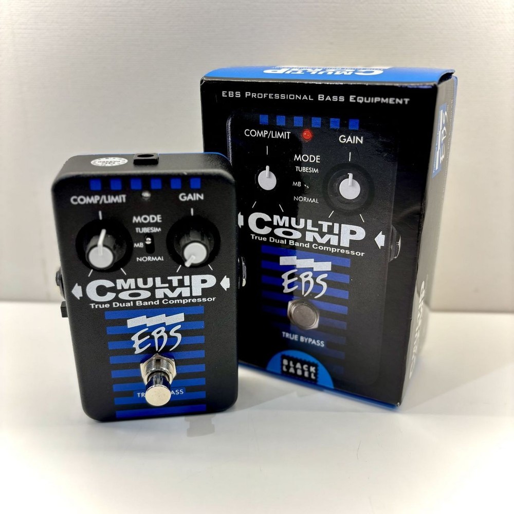 EBS MultiComp Black Label Bass Compressor Pedal Used Slap Friendly