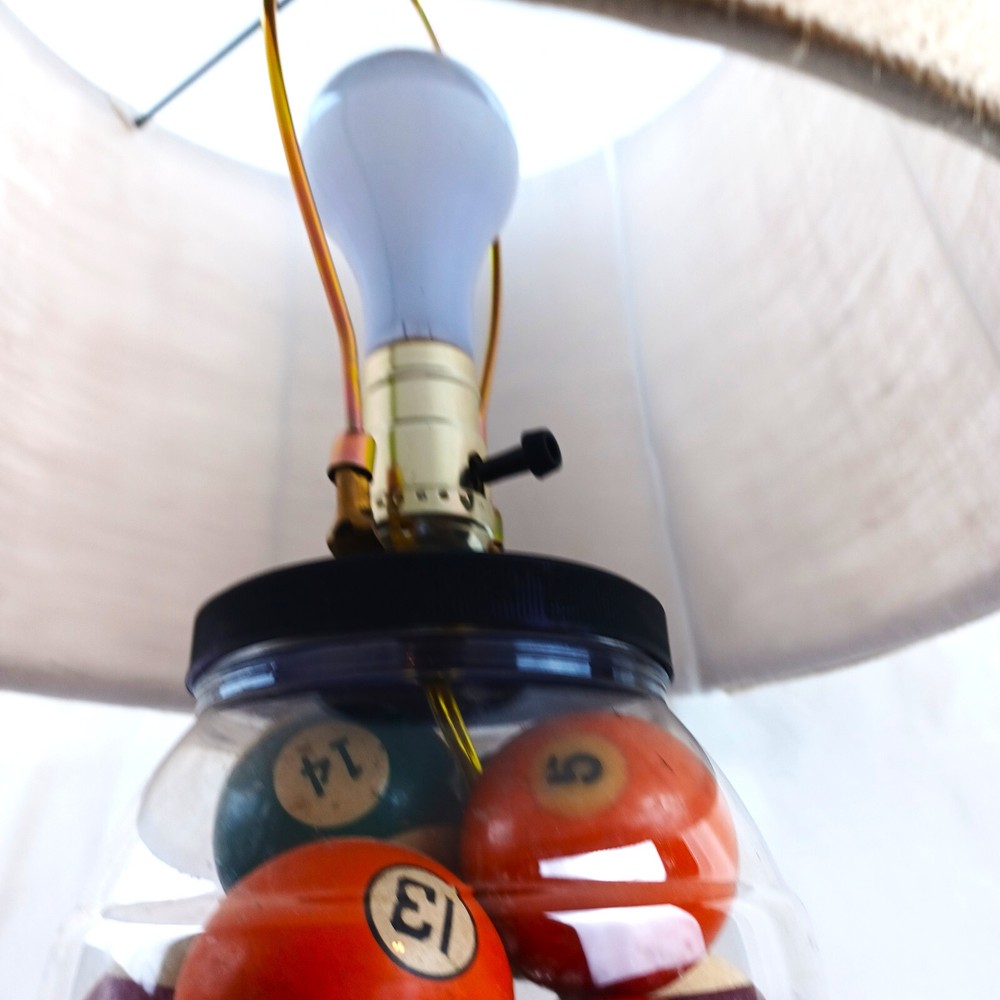 Billard Lamp Pool Ball Game Room Decor Handmade Unique