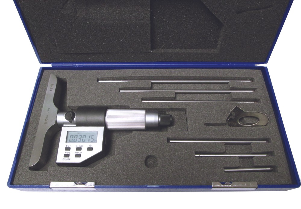 0 - 6" / 0 - 150mm Electronic Depth Micrometer