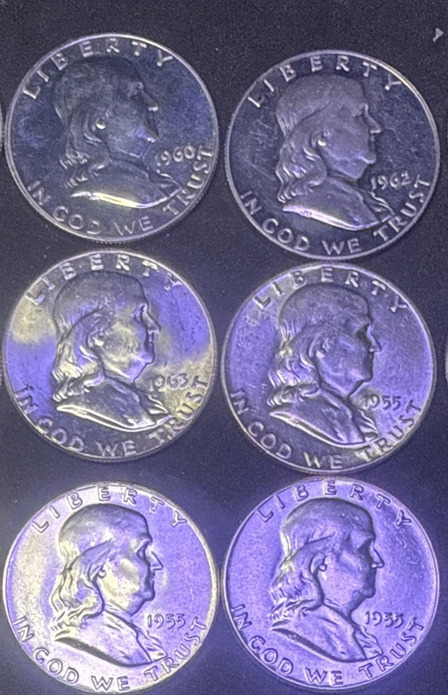 15 Franklin Half Dollars - Mixed Date - High Quality 90% Silver Franklin Half’s