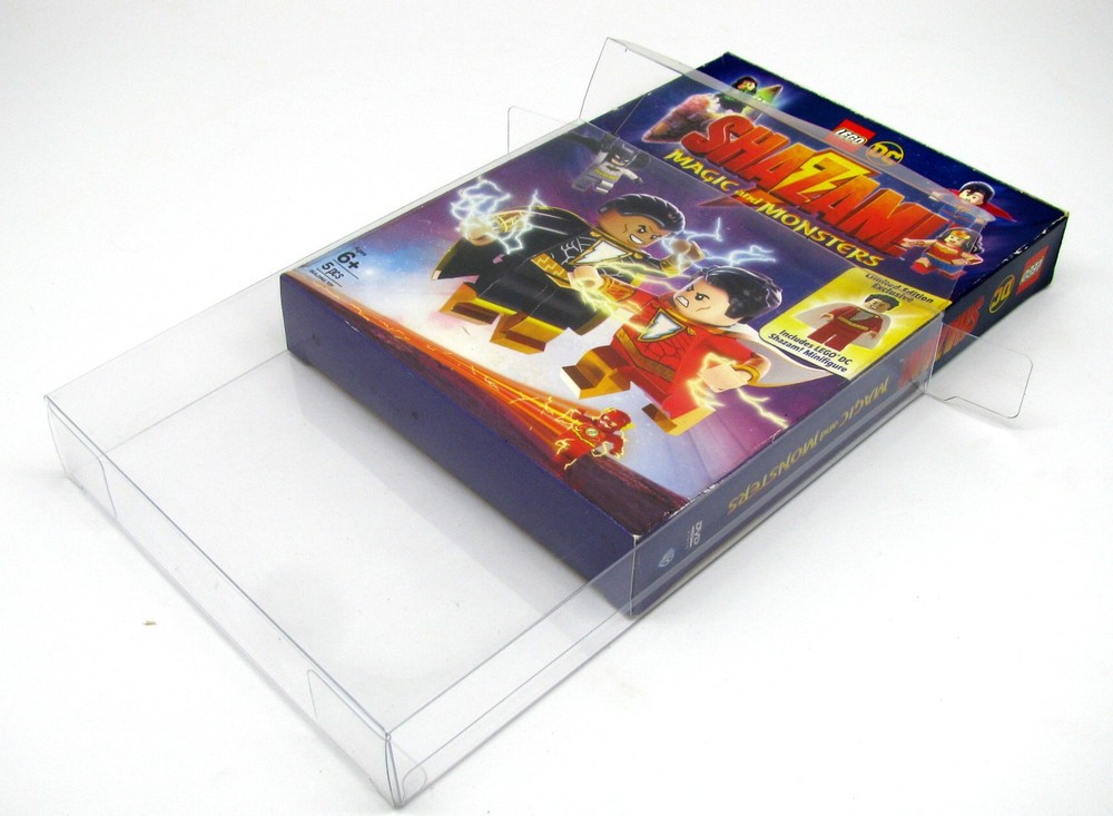 5x DVD OVERSIZED BOX SET (SIZE DVO J) - CLEAR PLASTIC PROTECTIVE BOX PROTECTOR