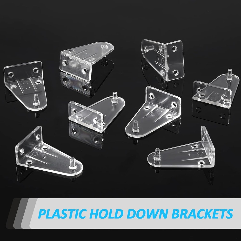 Hold Down Brackets Clear Plastic Blind Holder Replacements 2 Inch Shades