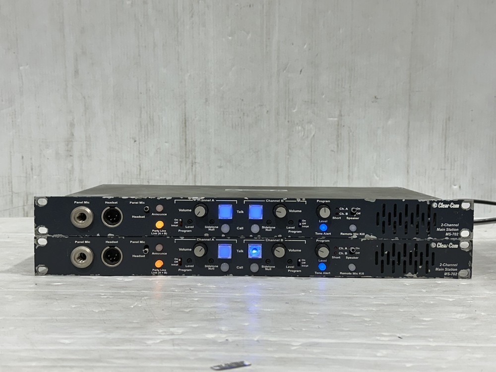Clear-Com Main Station 2CH MS-702 #1203-4 (One)THS