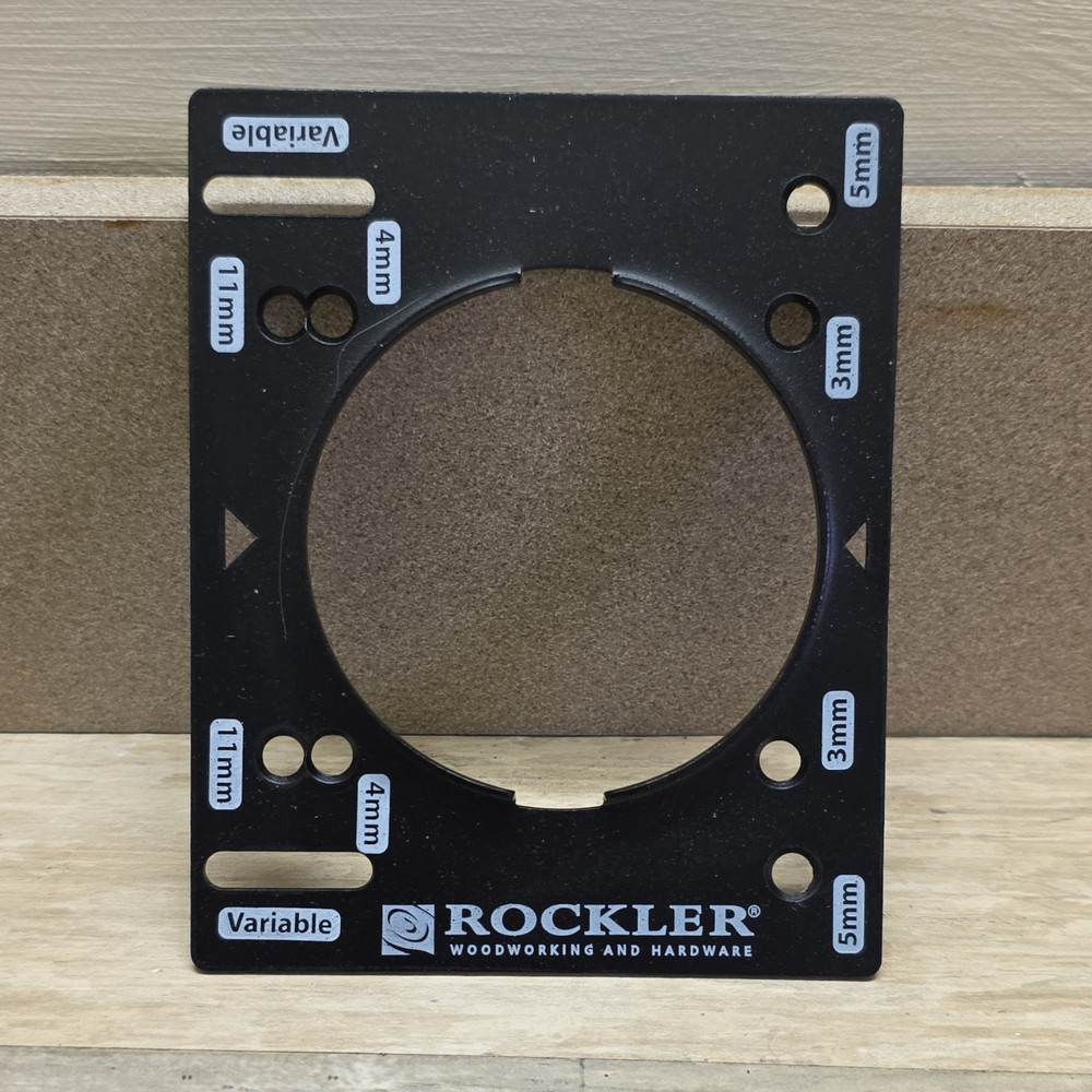 Rockler Variable Router Table Plate Metal Black Woodworking Hardware