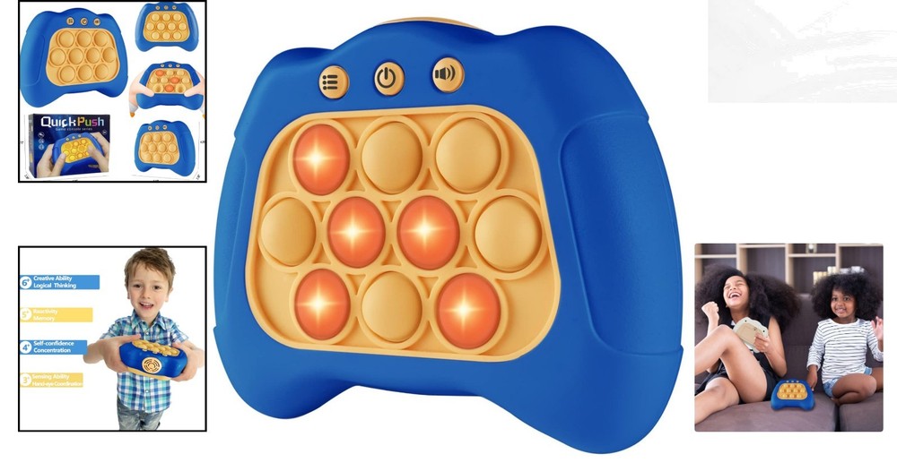 Blue Pop The Target! Handheld Game: Fun Multiplayer Action for All Ages