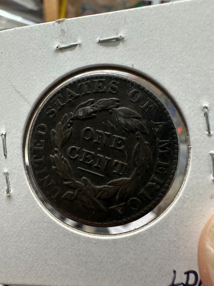 1827 coronet head large cent VF---XF