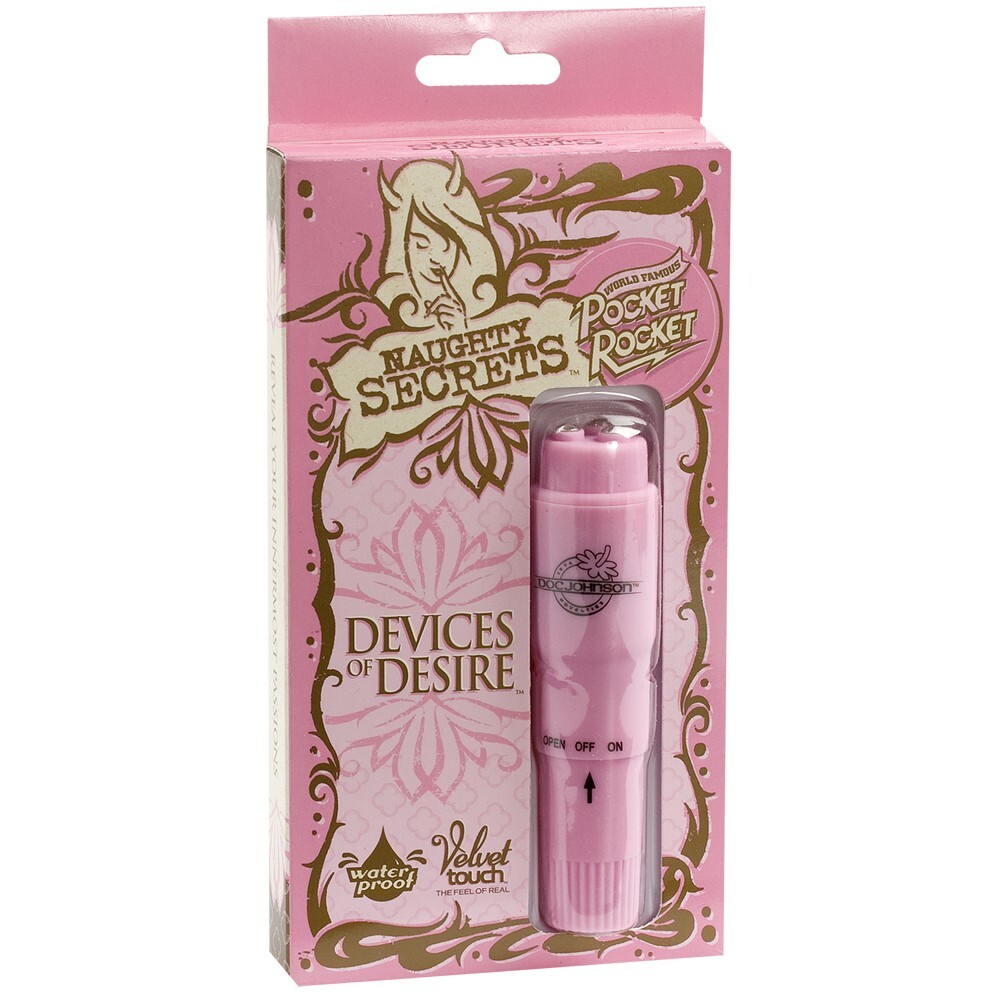 Doc Johnson Naughty Secrets Pocket Rocket Vibrator Pink