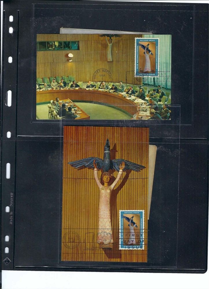 United Nations First Day Postcards (2) - Scott #183 - Mint (856)