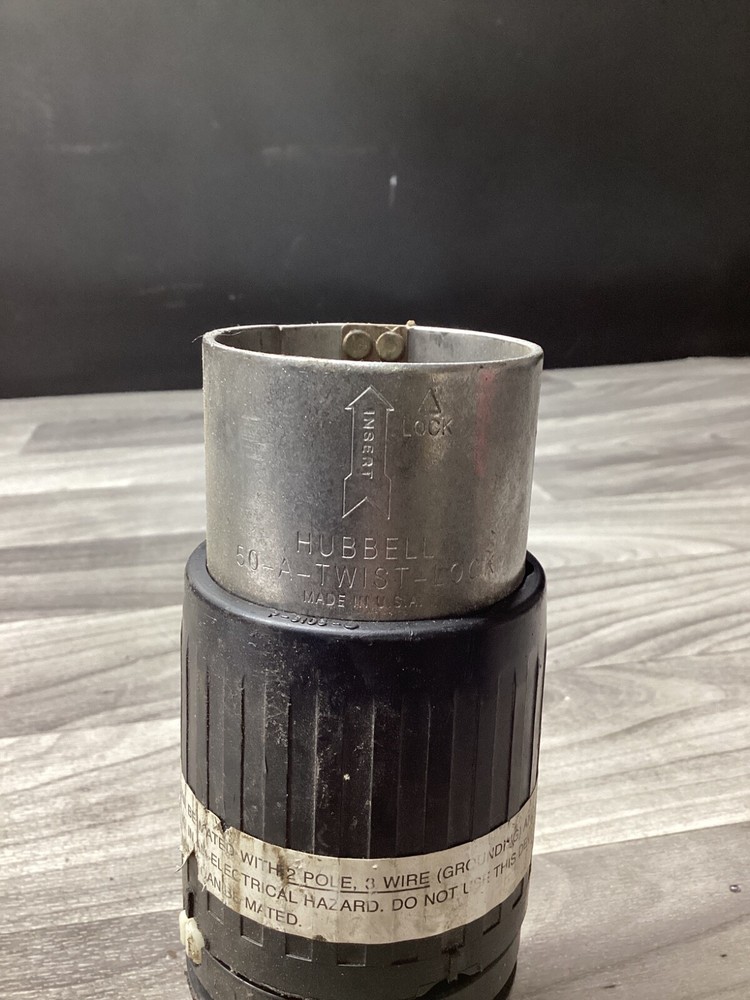 HUBBELL 50A TWIST LOCK Plug #111K75
