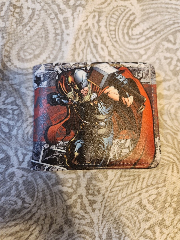 Thor MARVEL COMIC BOOK PU Leather BI-FOLD WALLET Card Money Holder