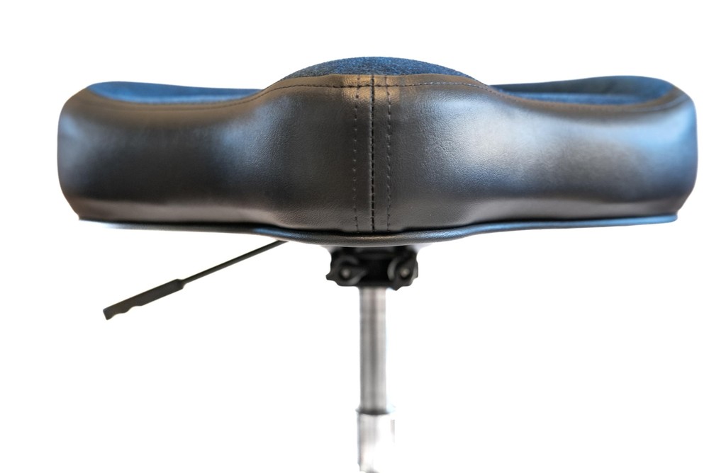 Nitro Gas Drum Throne with Original Saddle, Blue