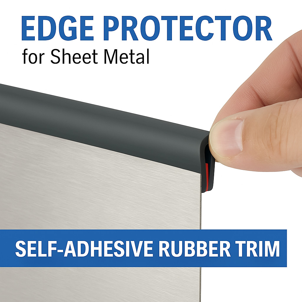 Rubber Edge Trim U Channel Self Adhesive 10FT Black EPDM Seal 1/16" Car Door