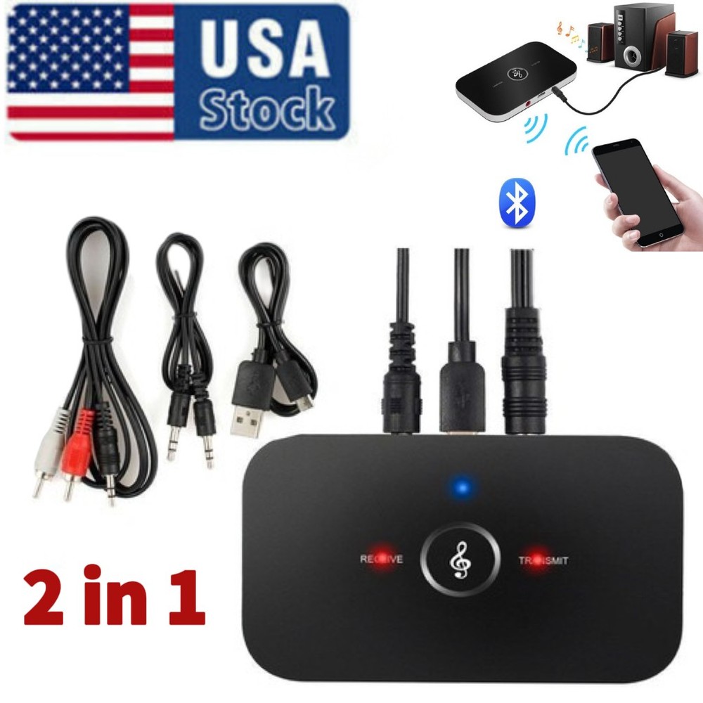 Bluetooth Transmitter & Receiver Wireless Adapter For Home stereos/speakers
