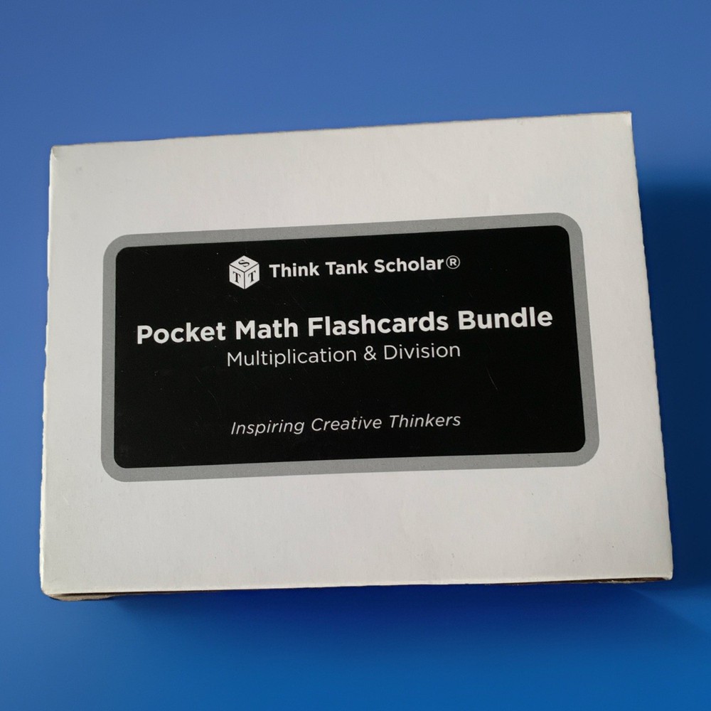 Think Tank Scholar Pocket Math Flashcards Bundle Multiplication & Division