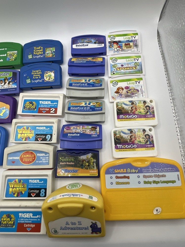 25 Leap Frog, V Tech, Tiger Learning Games