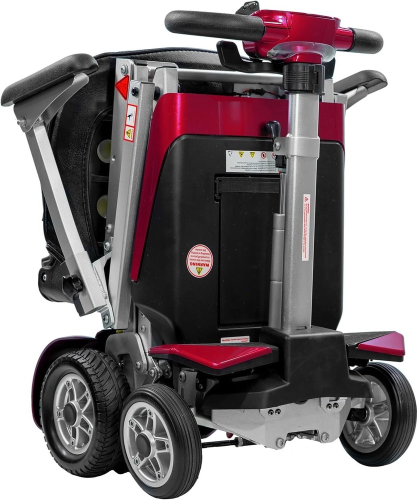 Transformer 2 Automatic Folding Travel Scooter RED with Lightweight Lithium...
