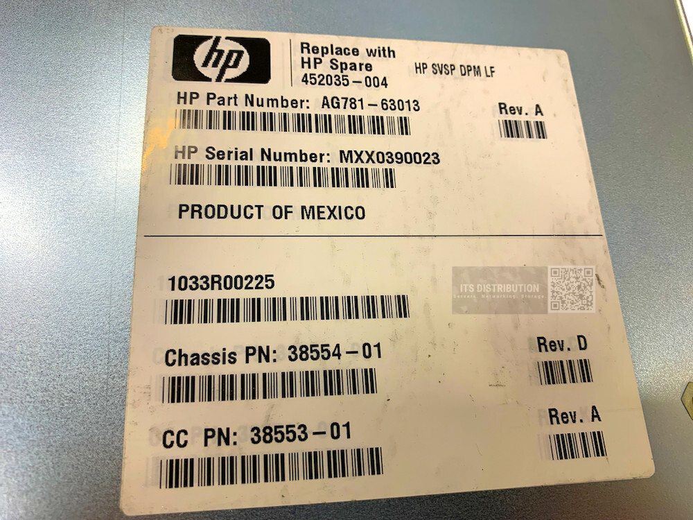 452035-003 I HP SSP8400 SAN Virtual Services Platform Extension Data Path Module