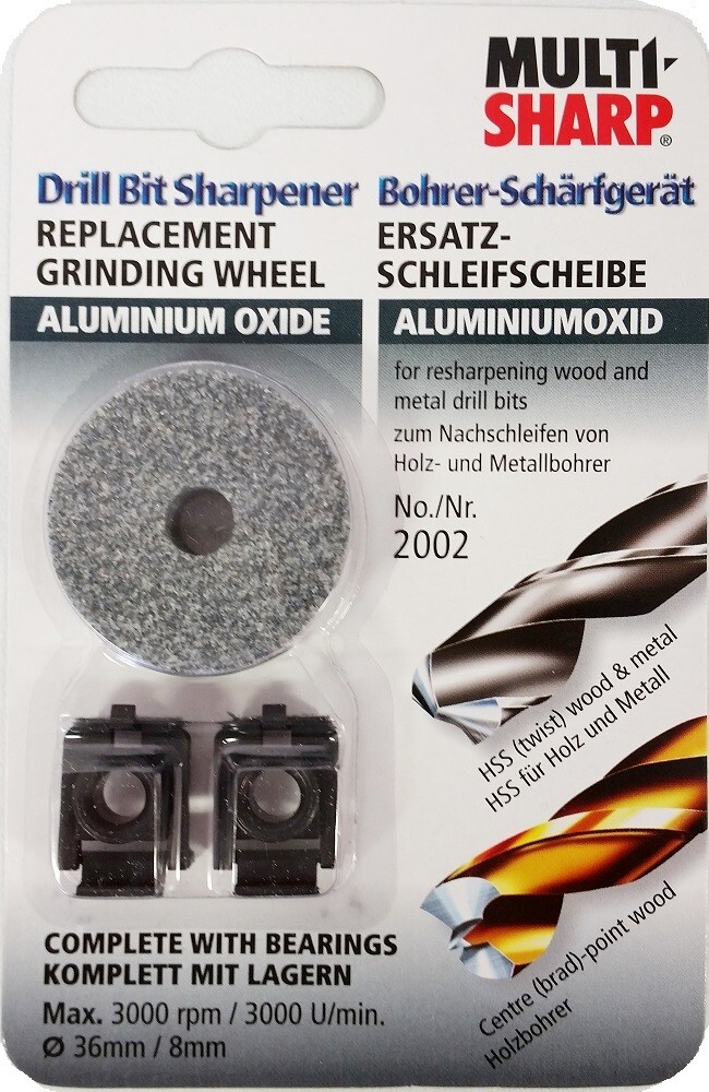 Multi-Sharp Drill Bit Sharpener Replacement Grinding Wheel - Aluminum Oxide