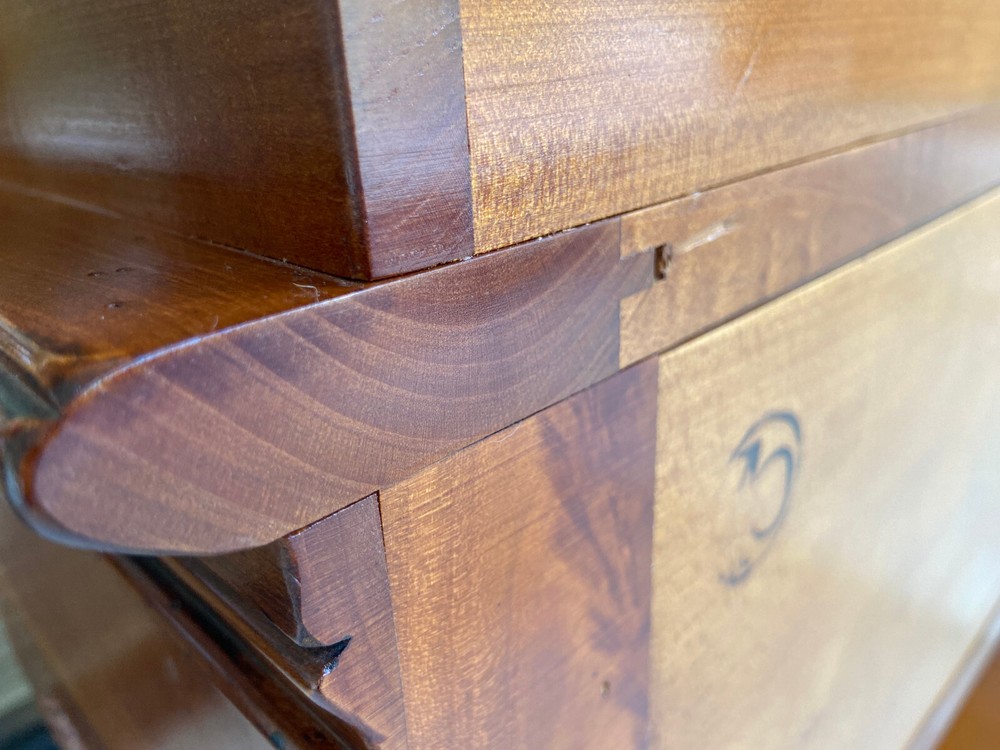 French Solid Cherry Wood Wine Bar, Server, Sideboard, Liquor Cabinet
