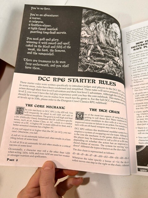 Goodman Games Dungeon Crawl Classics RPG: Quick Start Rules and Intro Adventure