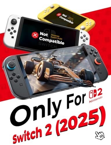 2 Pack Nintendo Switch Screen Protector 7.9" - 9H Tempered Glass, HD Clear, Easy