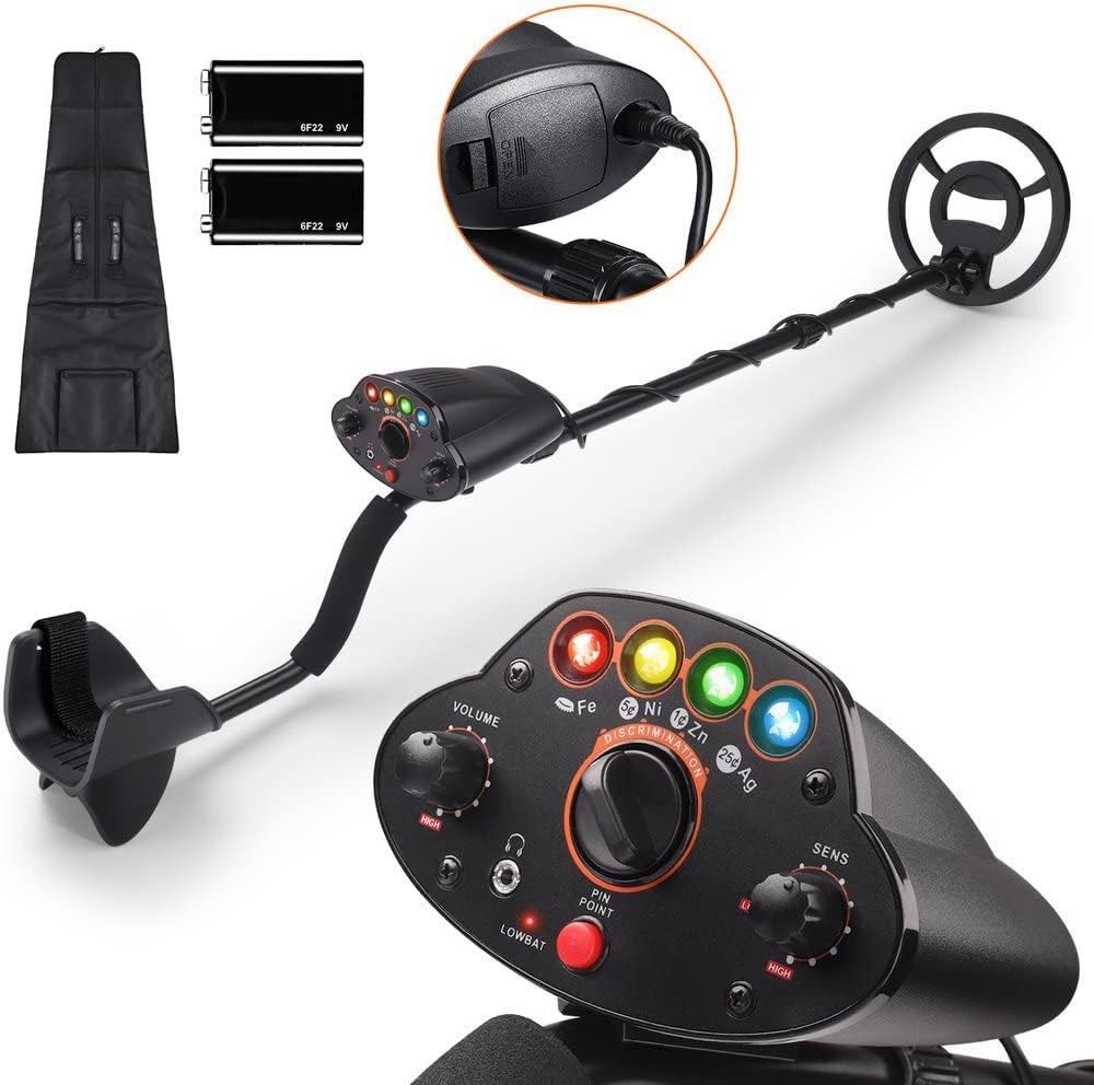 TACKLIFE Professional Metal Detector, Pinpoint Function, DISC, NOTCH, Waterproof