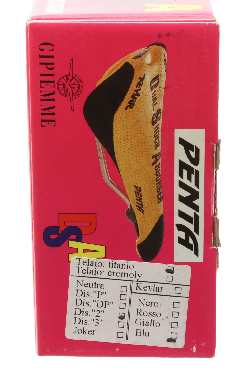 Gipiemme & EuroAsia Penta Saddle Dual Shock Absorber Ti Rails Blue NEW NIB NOS