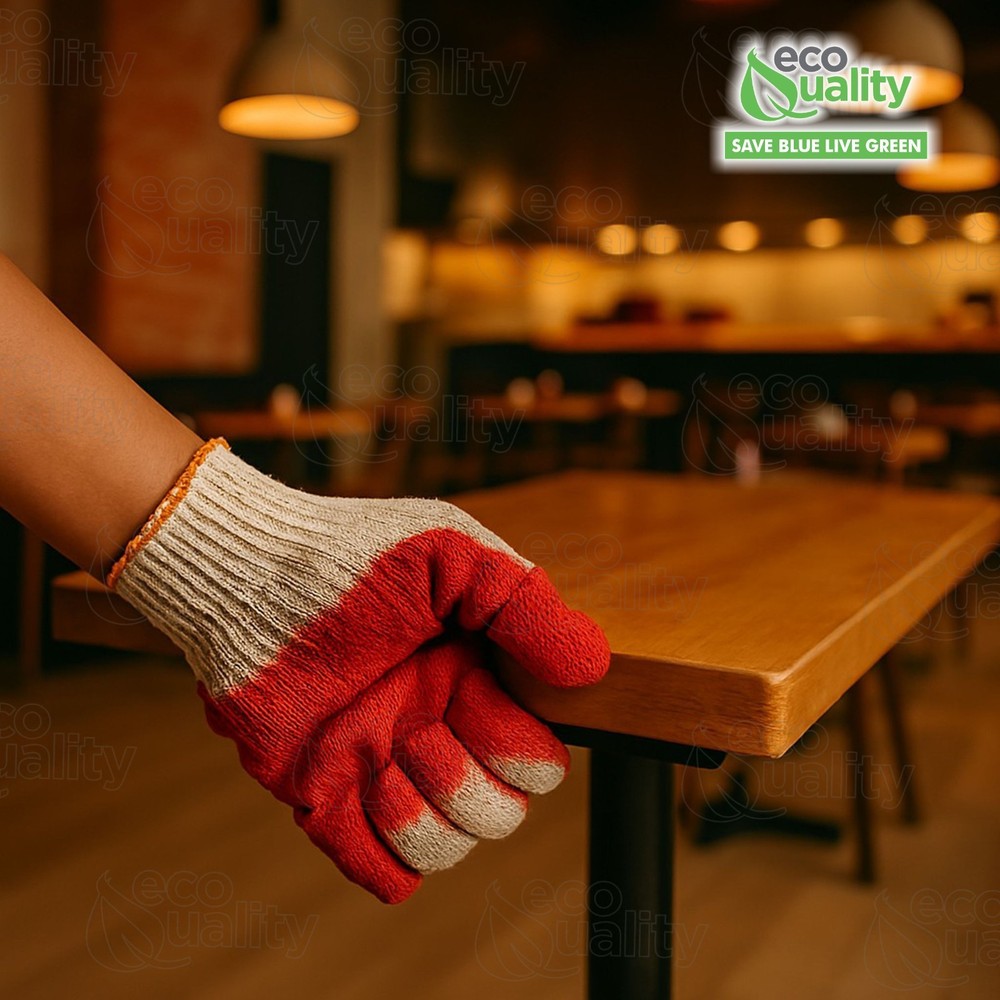 Medium Work Gloves, Latex Dipped Nitrile Coated Gloves 100pcs