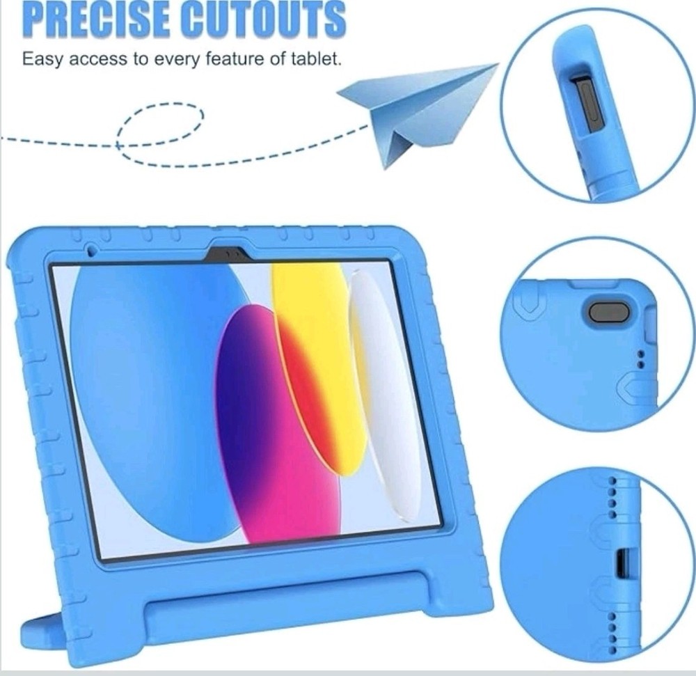 IPAD 10 / 11 Generation Kids Shockproof Case With Screen Protector And Extra