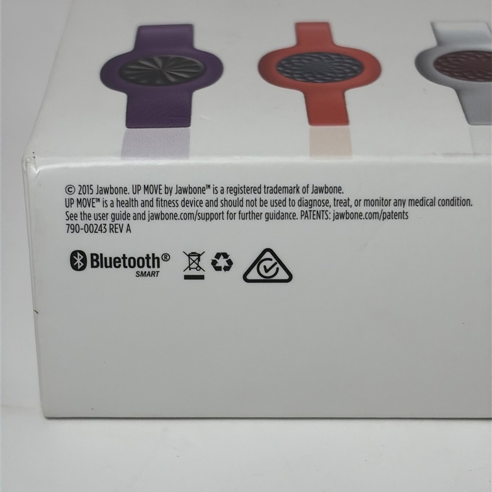 UP Move by Jawbone Activity Tracker 3 Strap Accessory Set Violet White Black