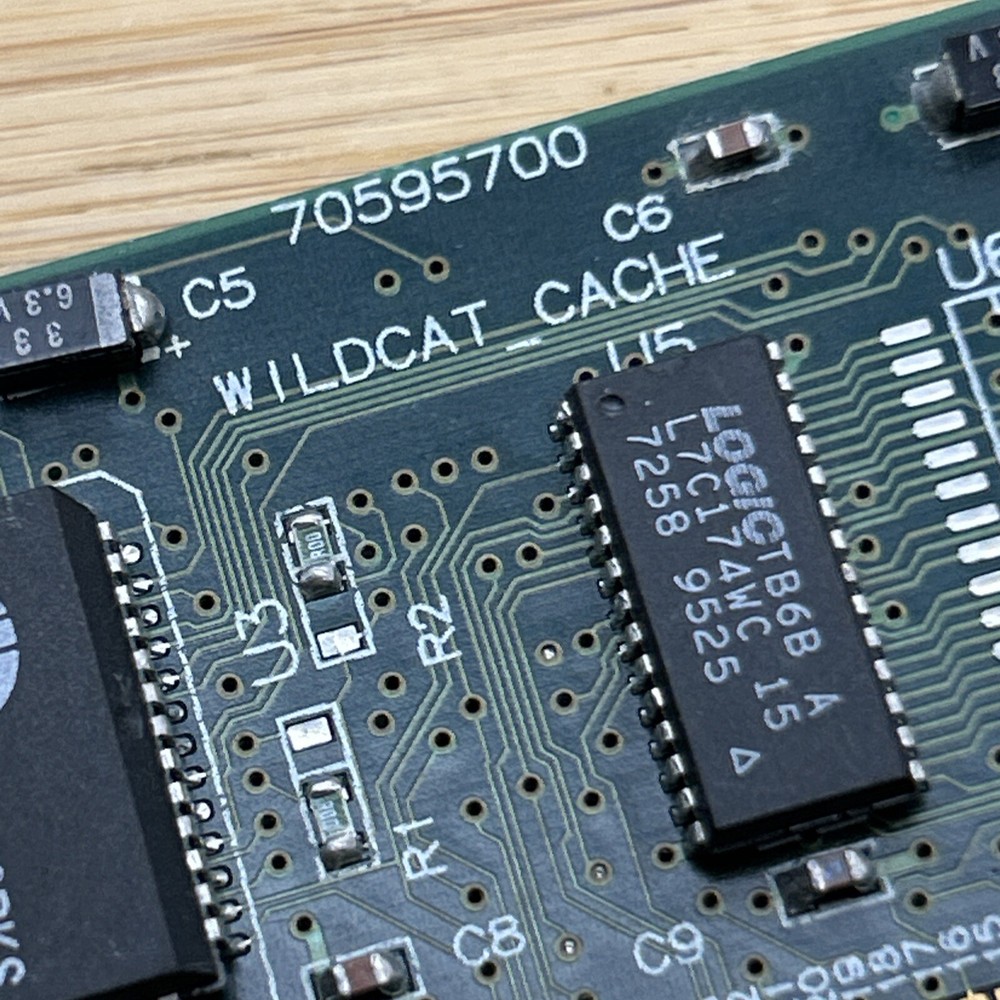 ZEOS Cache Memory WILDCAT CACHE Module IBM 70595700 80-pin PC AT Vintage IC Work